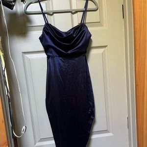 Navy cocktail dress
